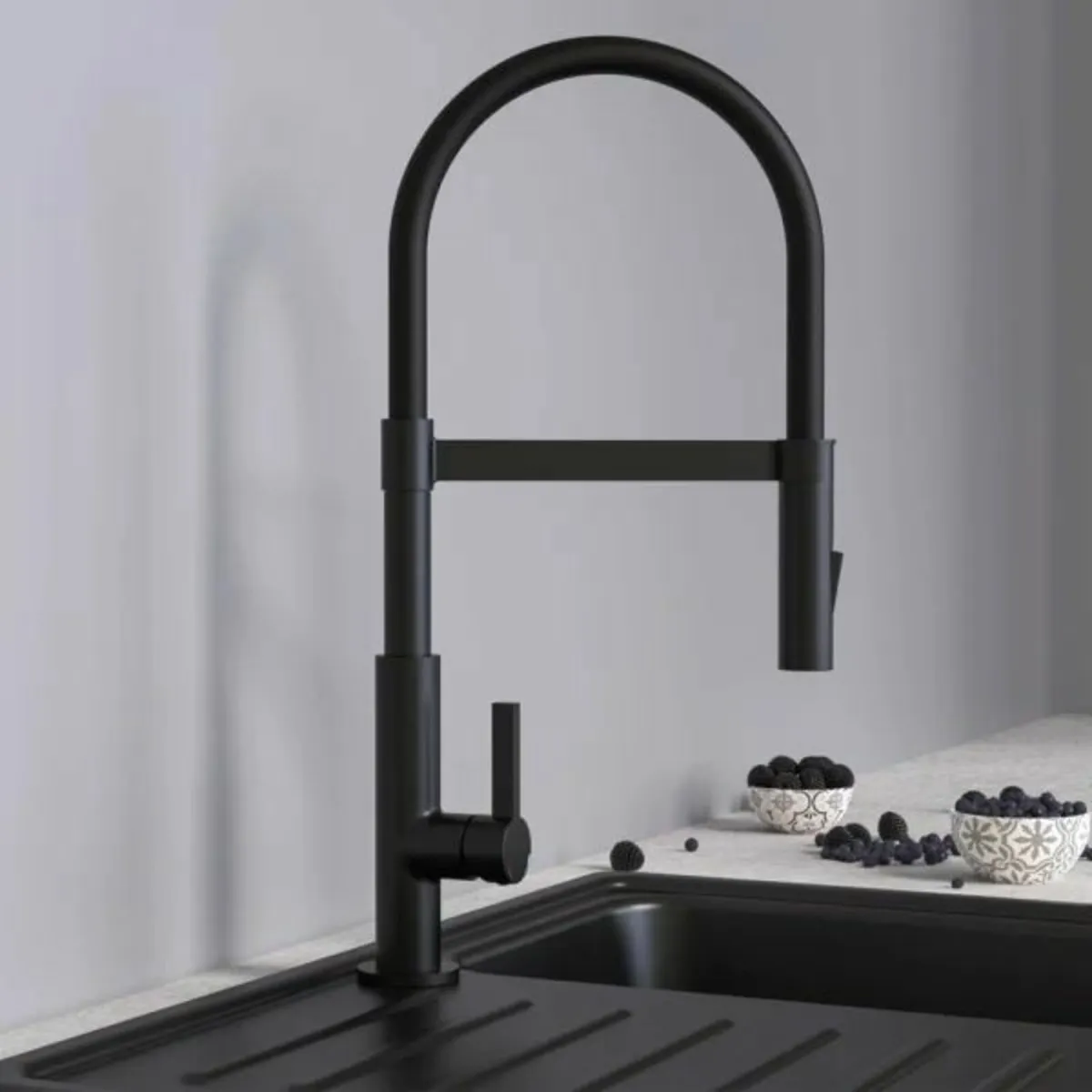 SCHUTTE Sink Mixer MIAMI Black Matt - Image 1