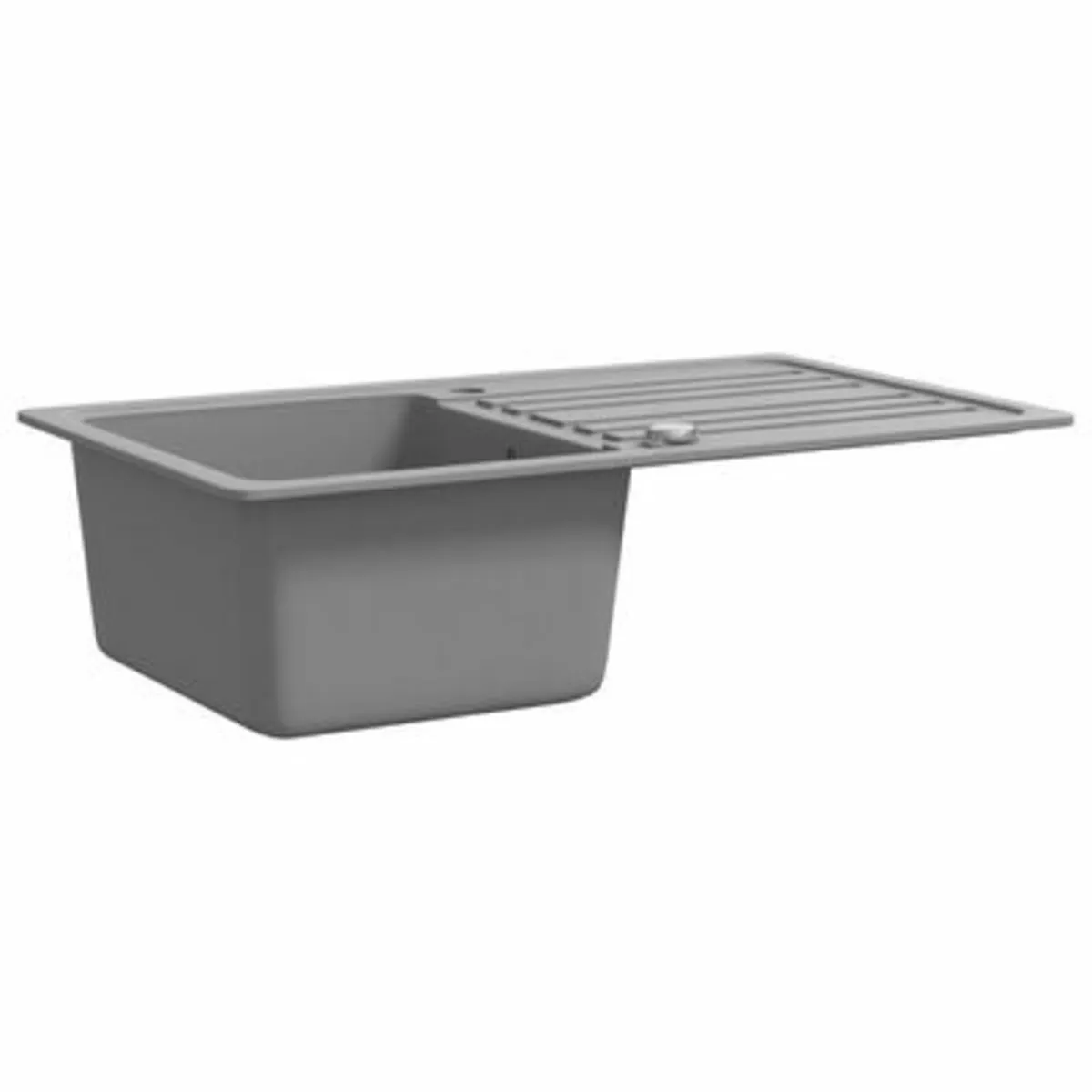 Granite Kitchen Sink Single Basin with Drainer - Image 3