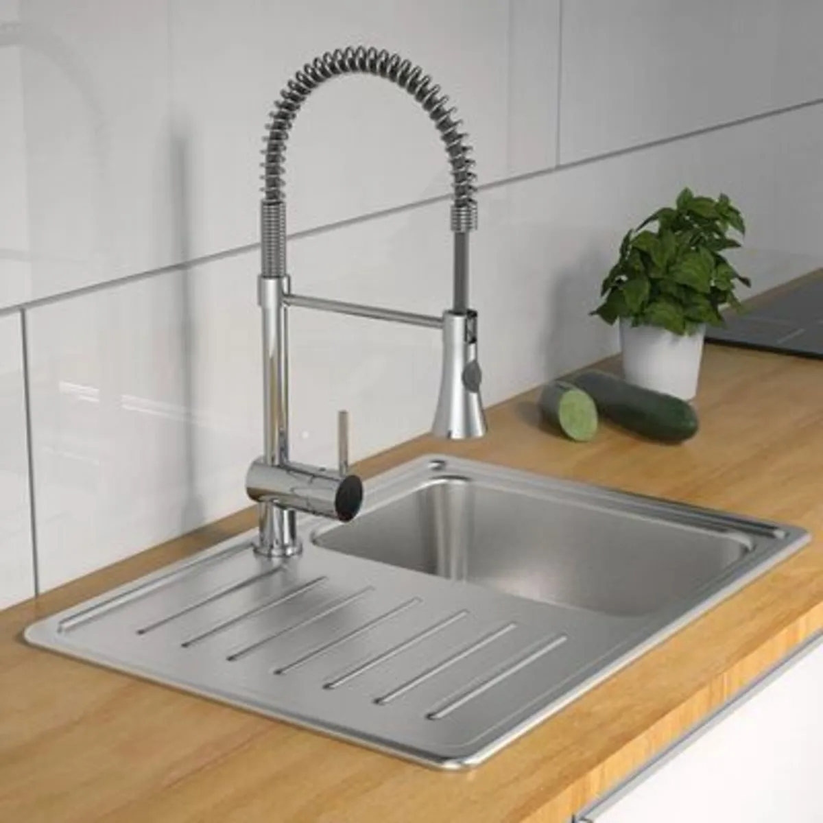 SCHÜTTE Sink Mixer with Spiral Spring "CORNWALL" - Image 2