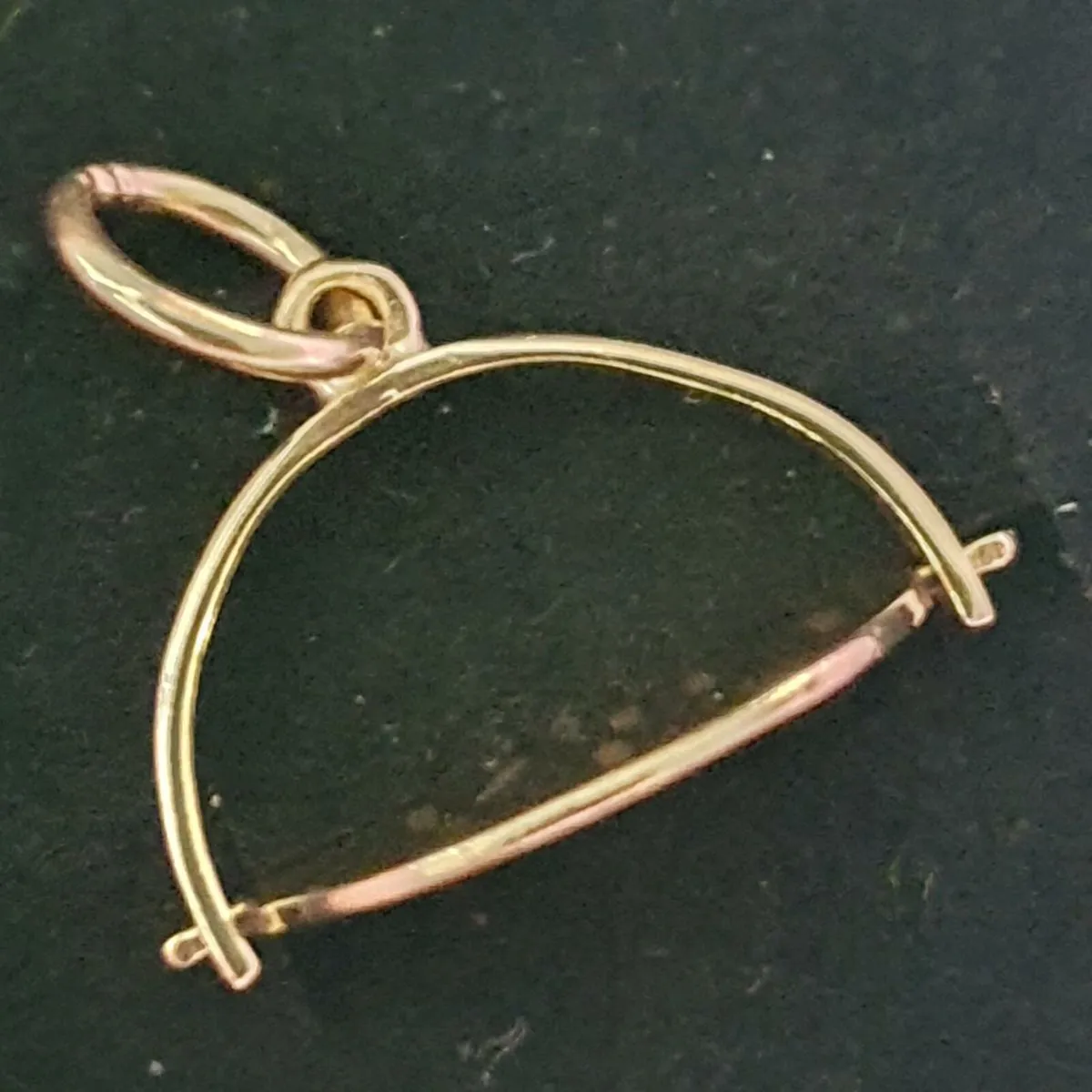 Vintage 9ct Gold "I Love You" Spinner Pendant - Image 4