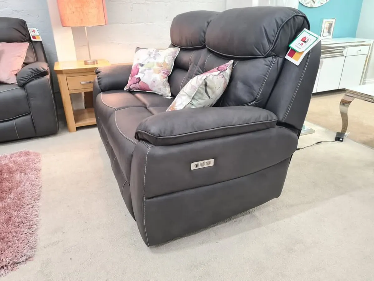 Brand new Leroy electric recliner couch