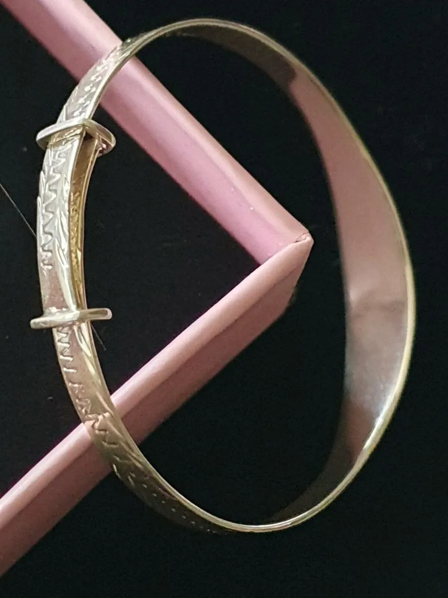 925 Silver Celtic Baby Bangle - Image 4