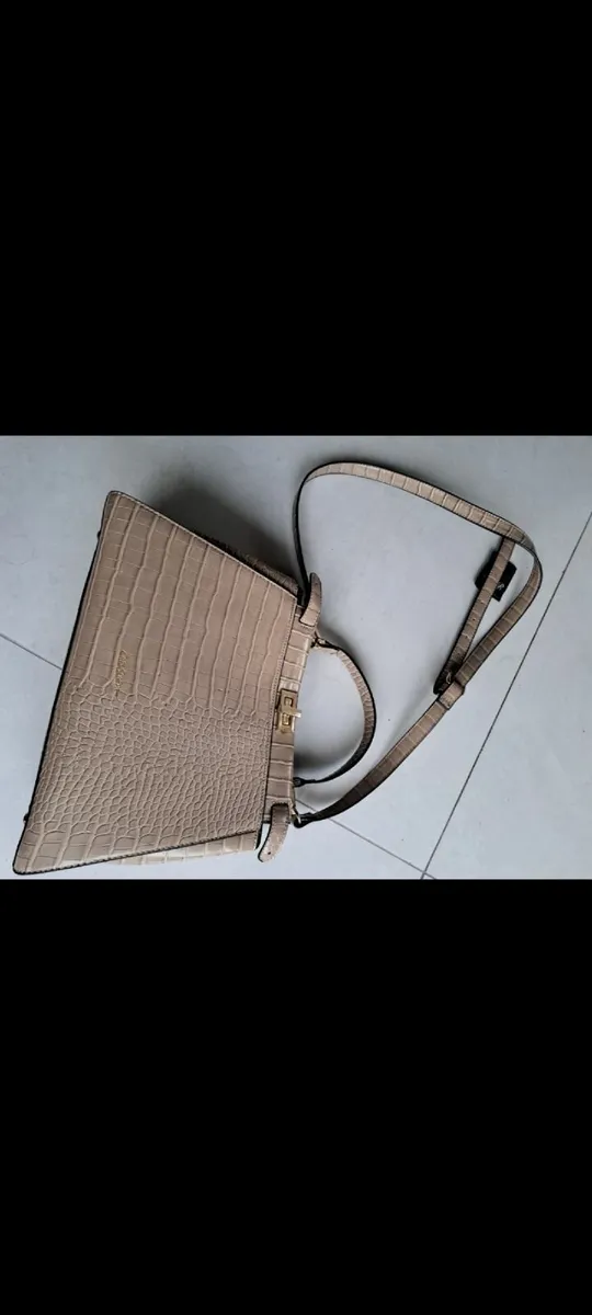 Carvela faux croc nude  bag - Image 2