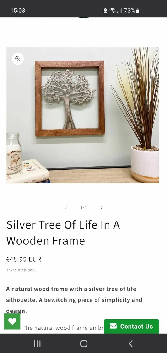 Family tree in frame