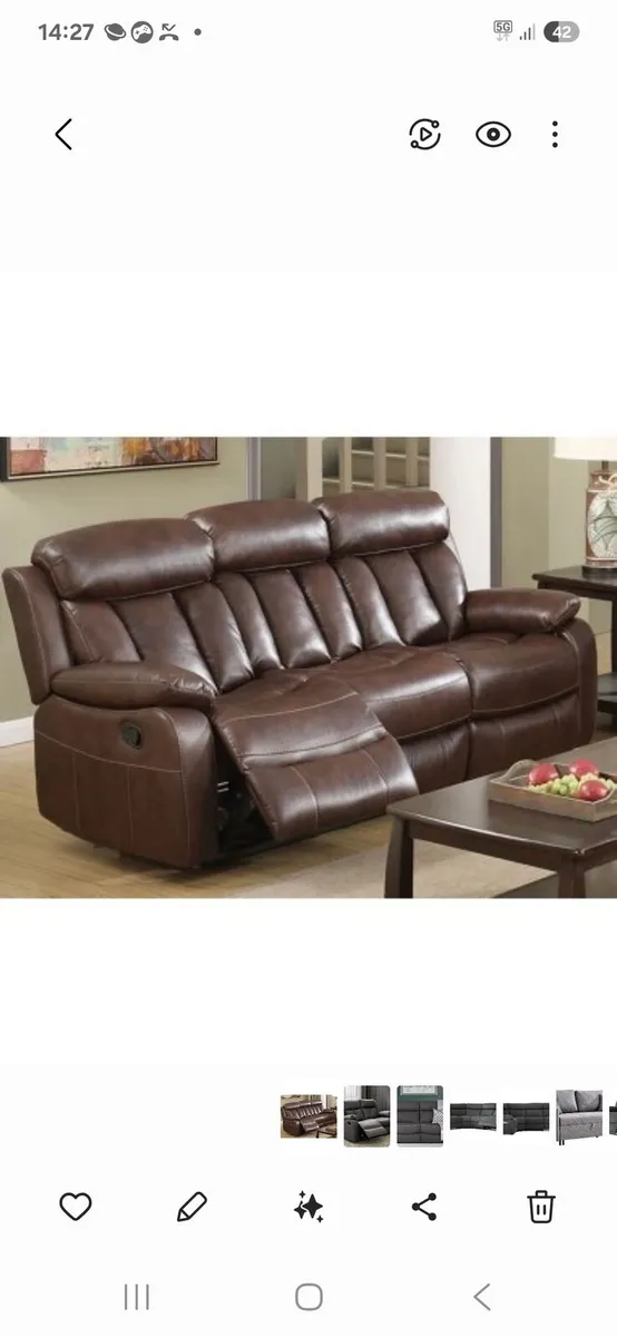 Brand new merrion 3 seater recliner couch