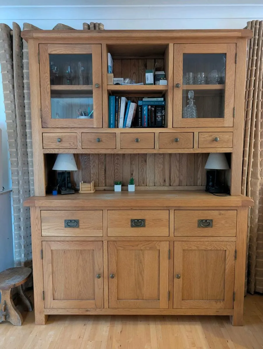 Oak Display Cabinet - Image 1