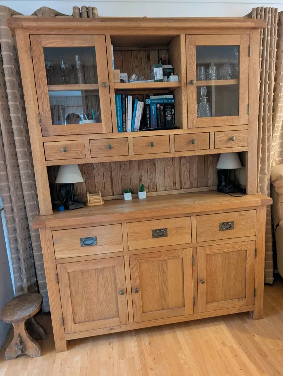 Oak Display Cabinet - Image 2