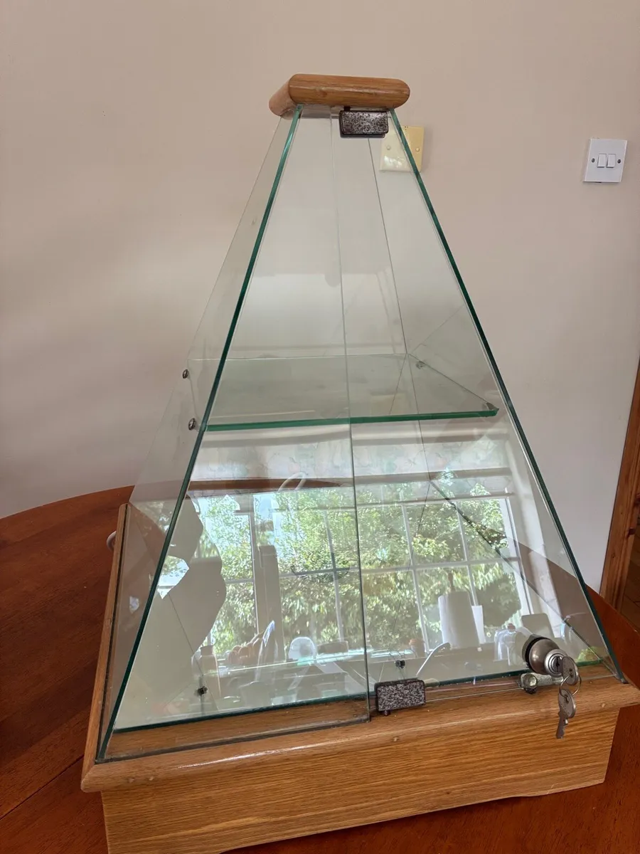 Lockable Glass display unit with light - Image 1