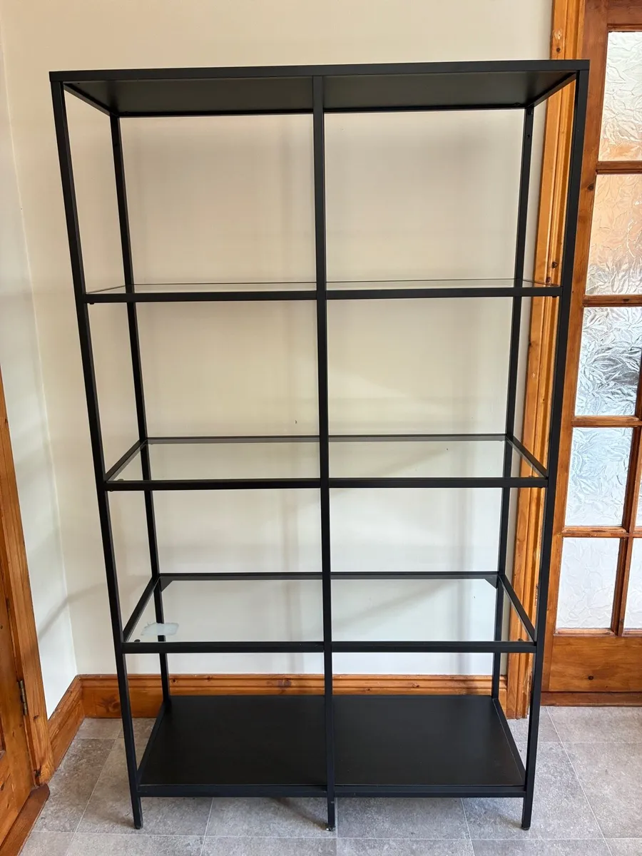 IKEA Glass shelving unit - Image 1