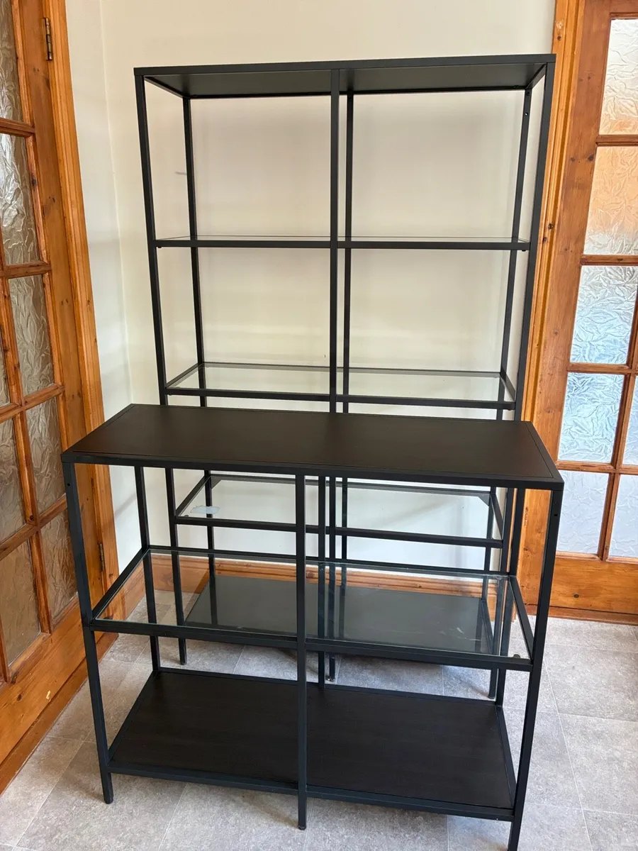 IKEA Glass shelving unit - Image 3