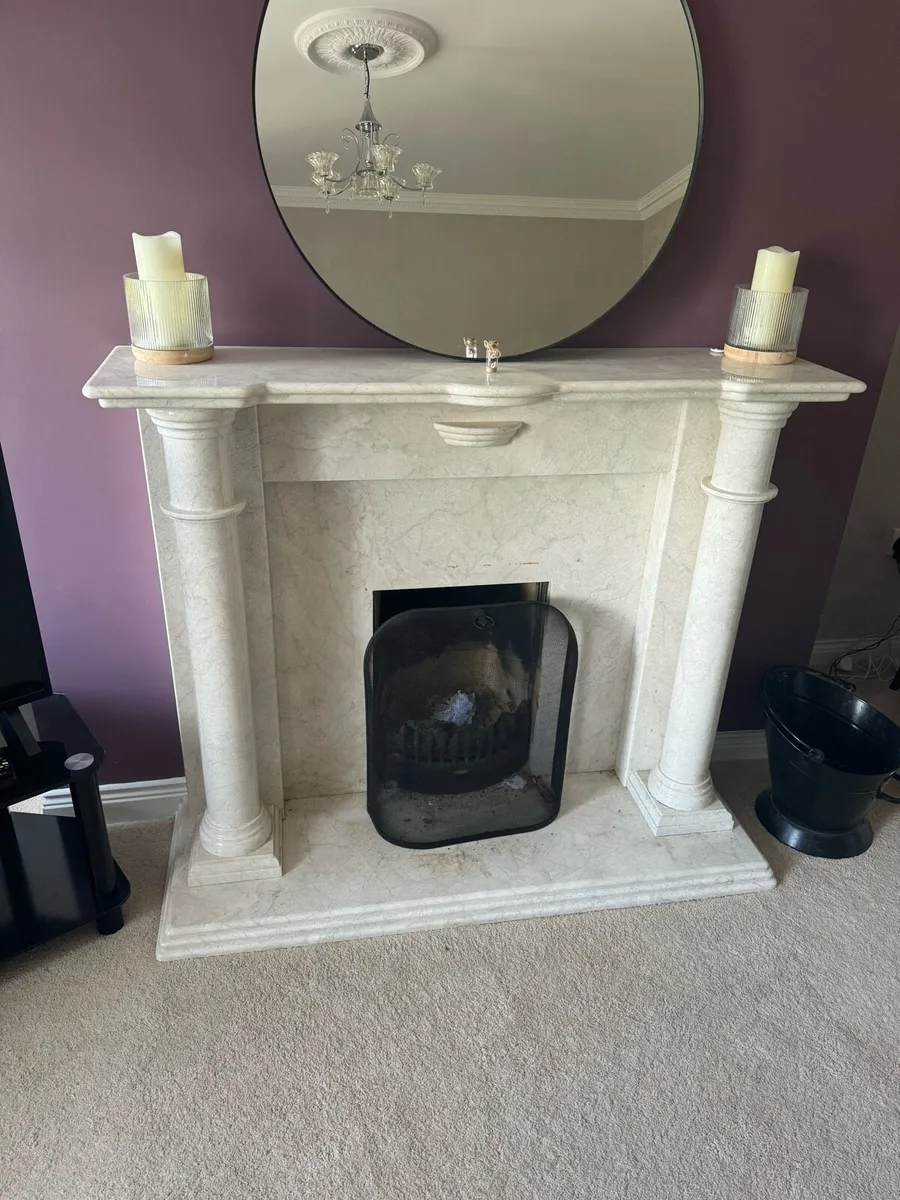 Italian Marble fire place - Image 1