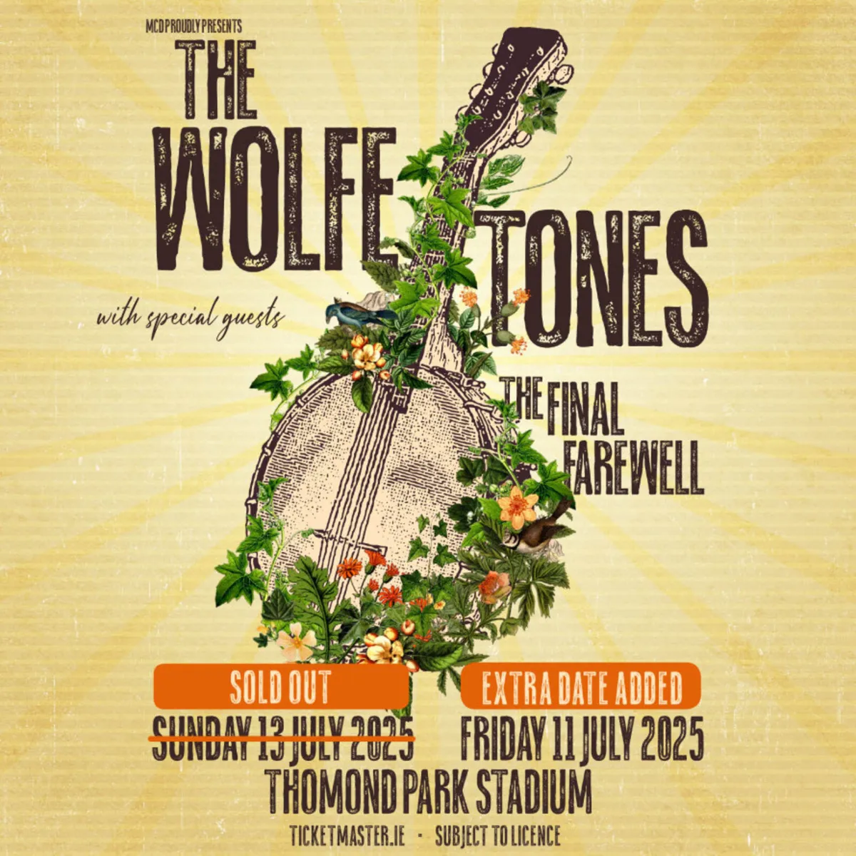 4x Wolfetones Tickets - Thomond park 11th July
