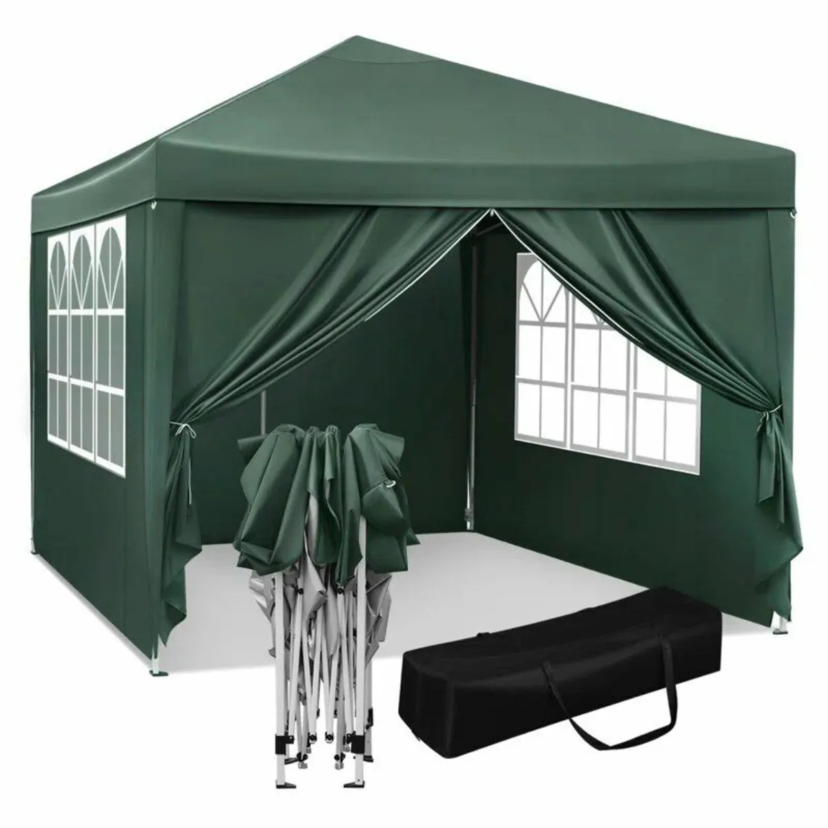 3x3m pop up gazebo with 4 side walls - Image 2