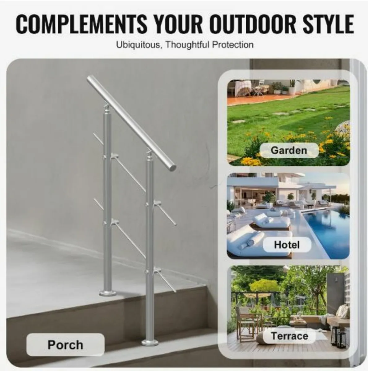 31.5in Handrails for Outdoor Steps 2 - Image 4