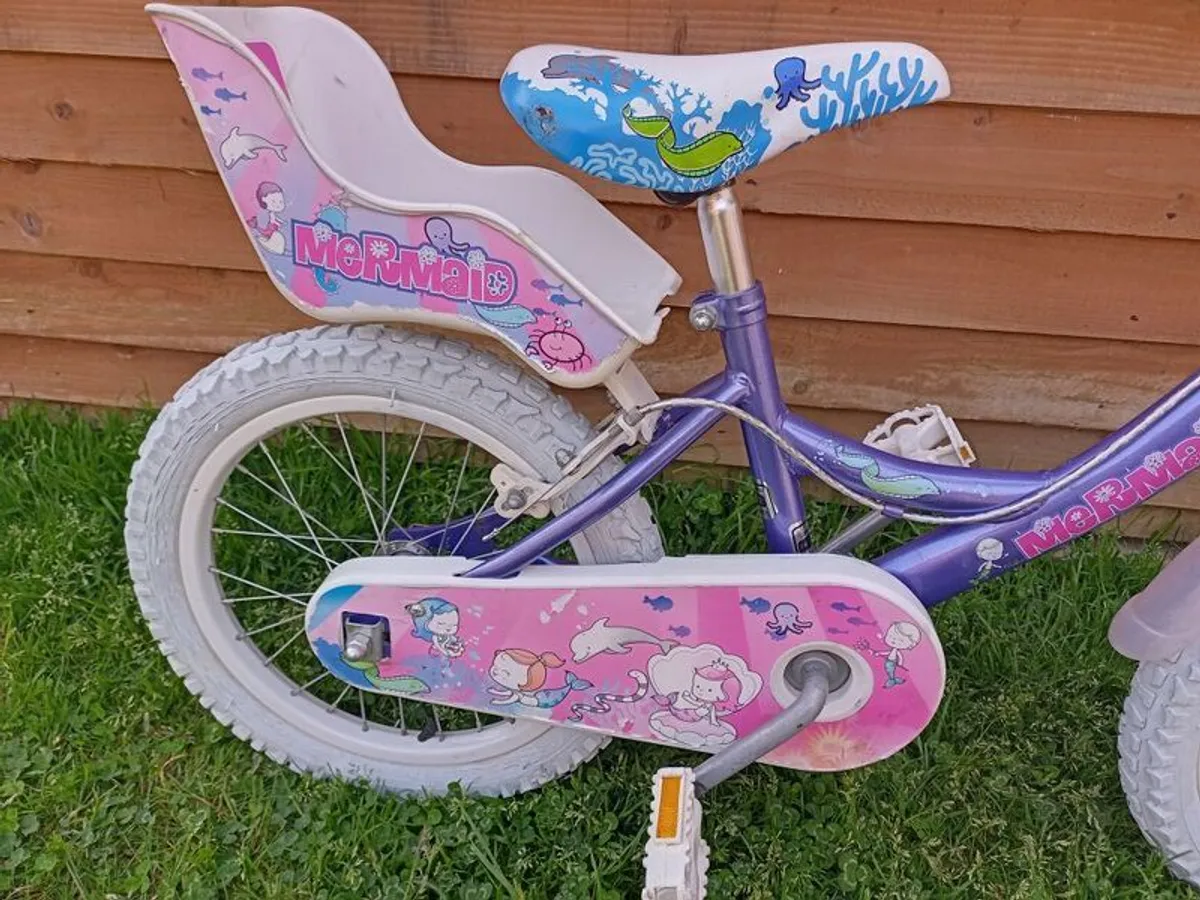 kids mermaid bike size 16 inch wheels. - Image 4