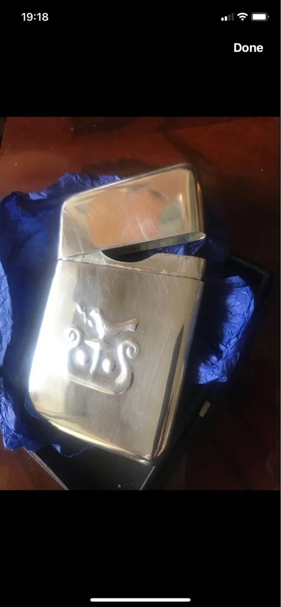 Solid Silver AIB Business Card Holder - Image 4