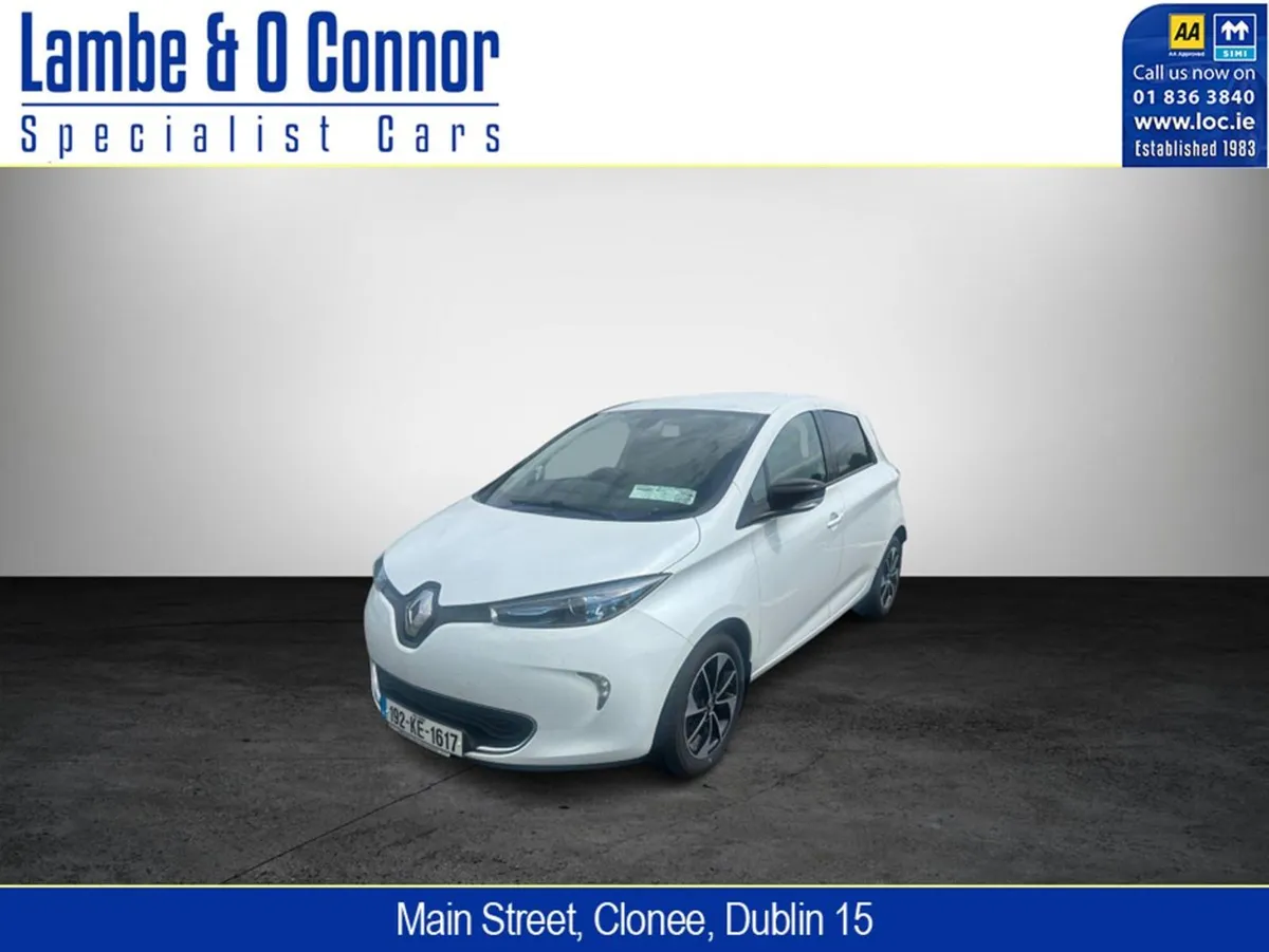 Renault Zoe Dynamique 2 Seater Commercial Low KMS - Image 1
