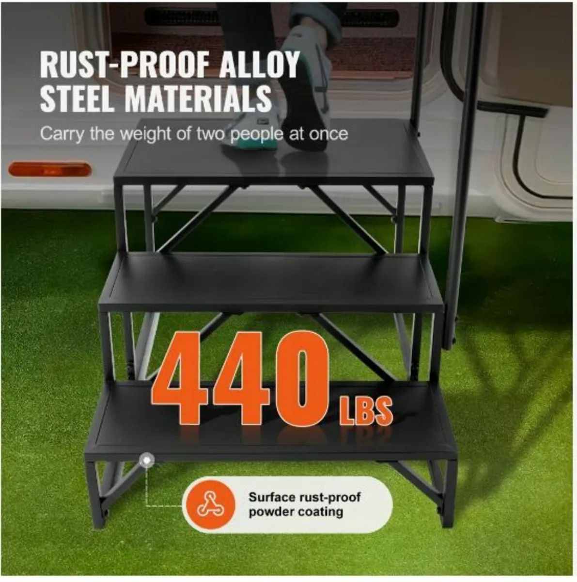 RV Steps, 3-Step RV Stairs - Image 3