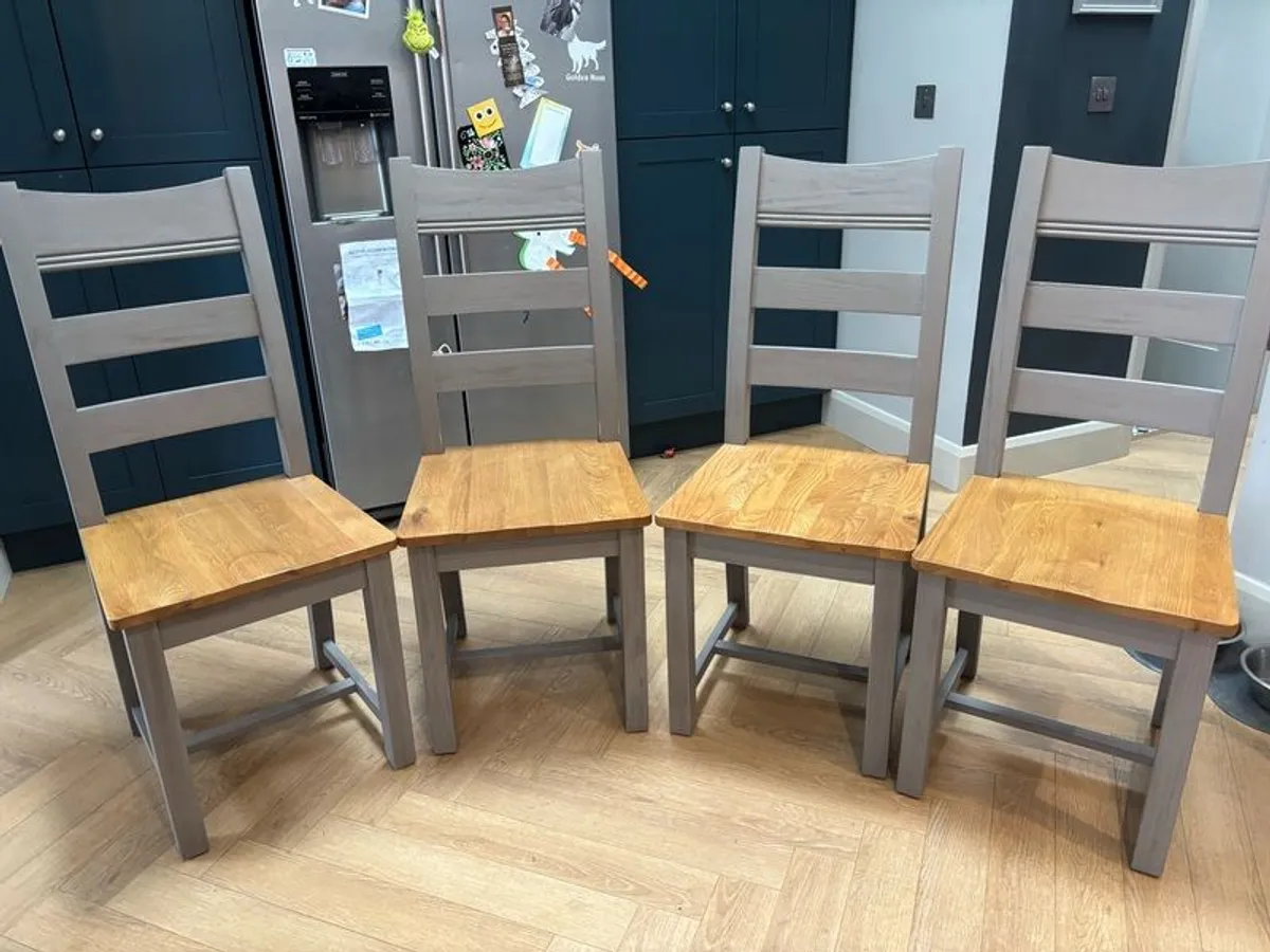 Dining chairs x 4 - Image 2