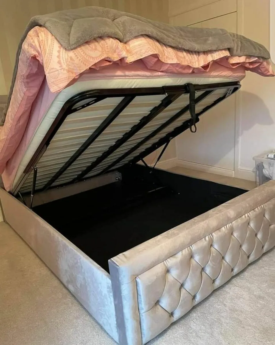 New Ottoman Storage Bed Double 4ft Bed King Bed - Image 2