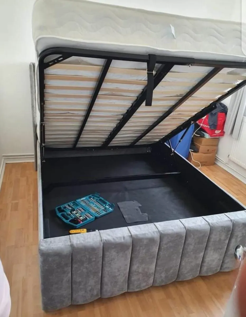 New Ottoman Storage Bed Double 4ft Bed King Bed - Image 3