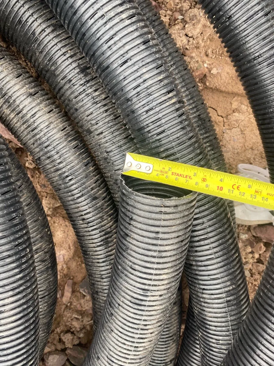 Perforated black coil land drainage 45metres x 70m - Image 2