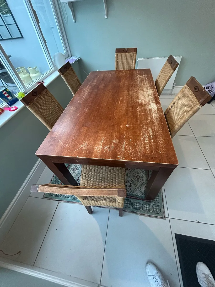 Dinning table & chairs - Image 3