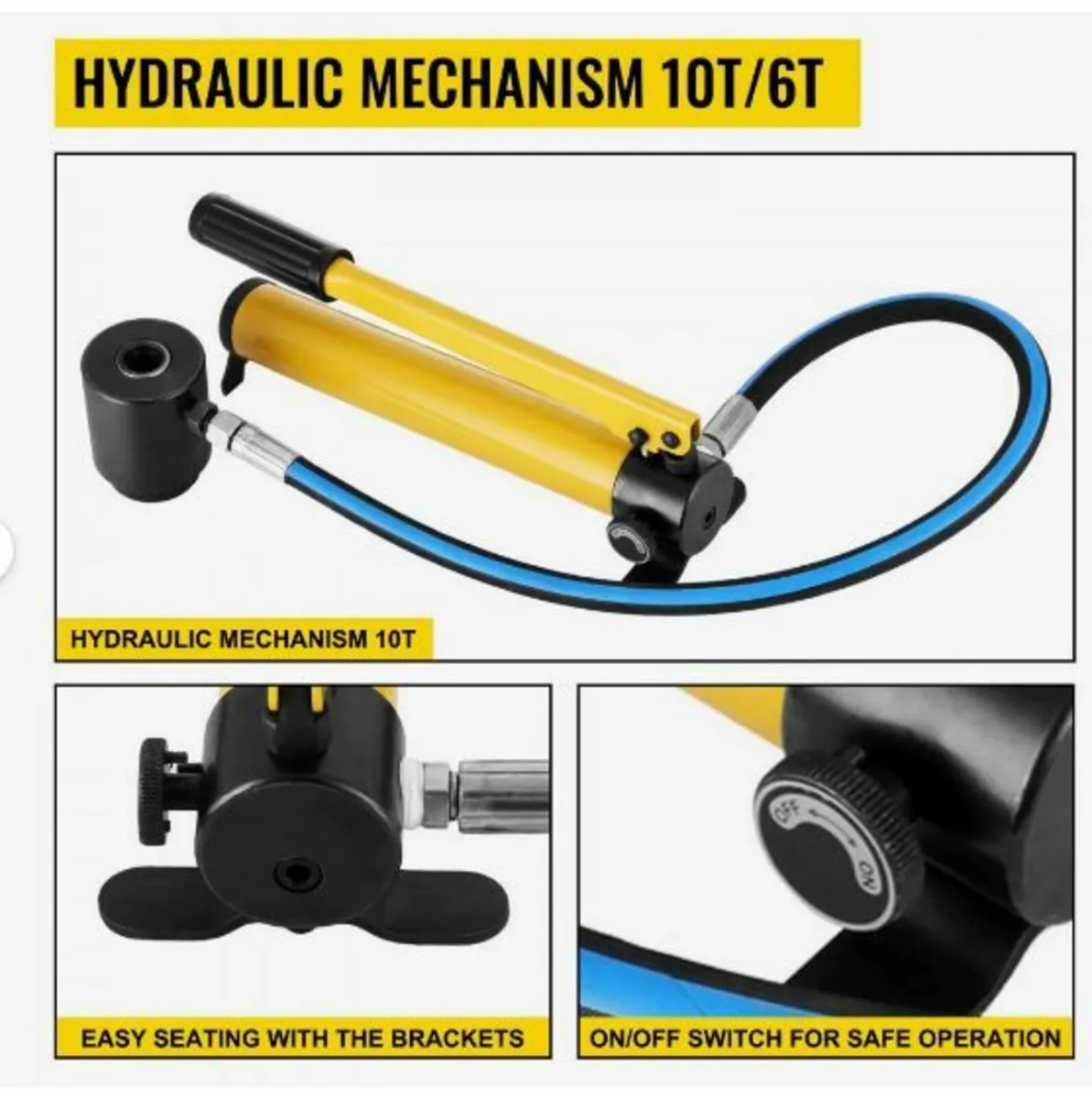 6 Die 10 Ton Hydraulic Knockout Punch - Image 3