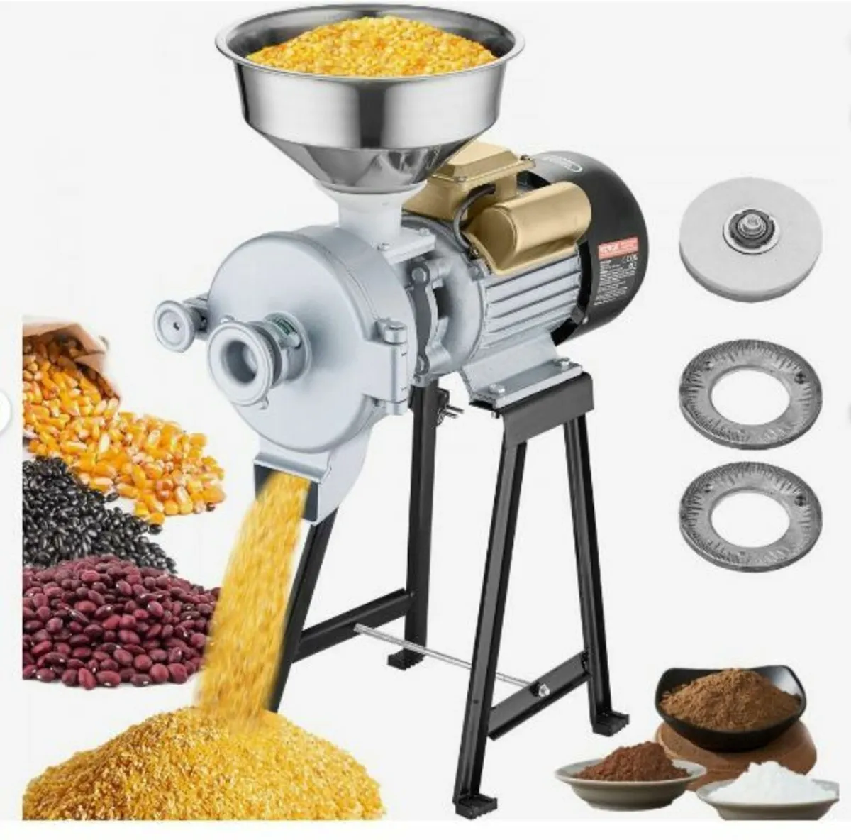 3000W Electric Grain Grinder Corn Wheat Flour - Image 1