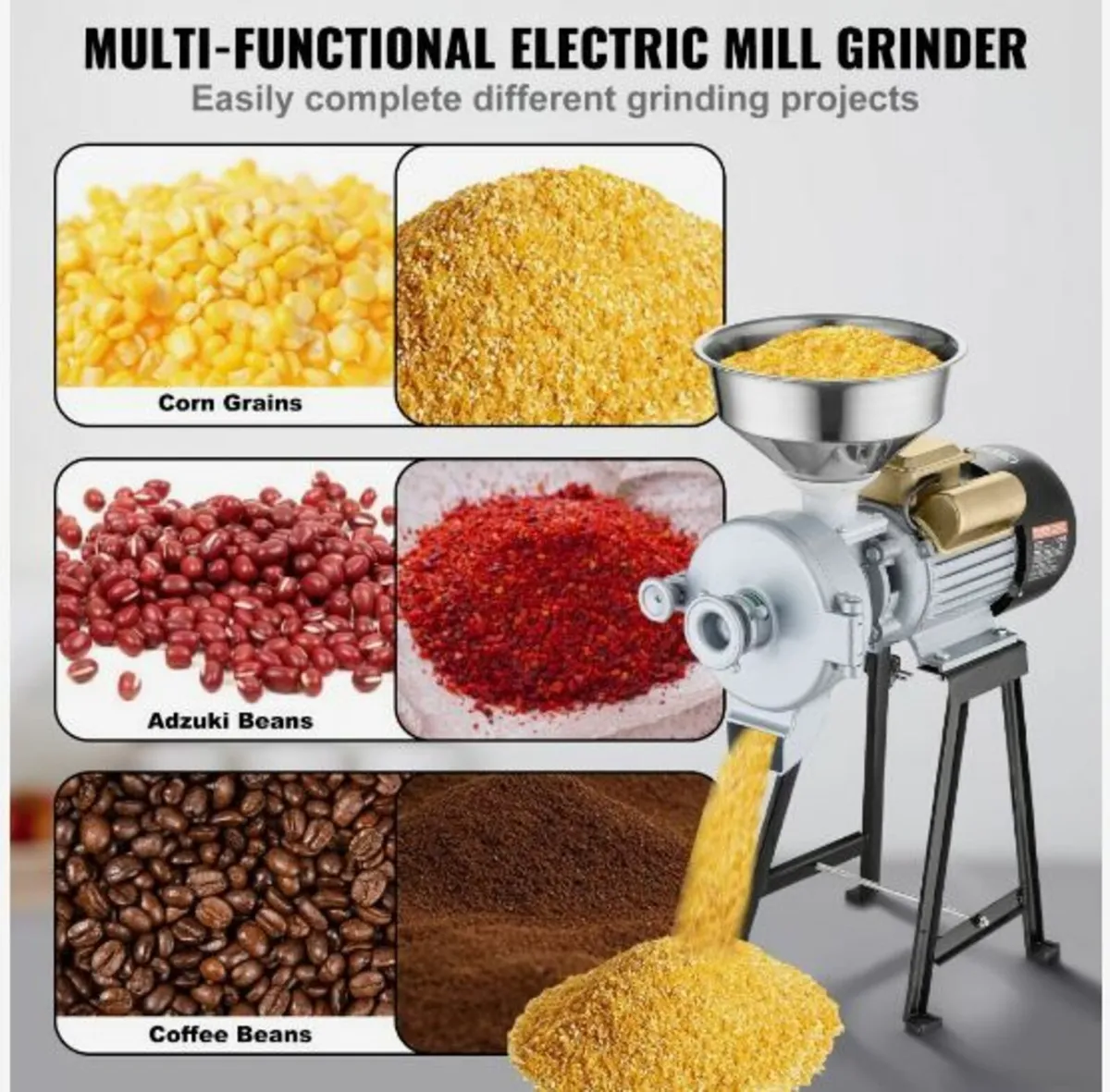 3000W Electric Grain Grinder Corn Wheat Flour - Image 3