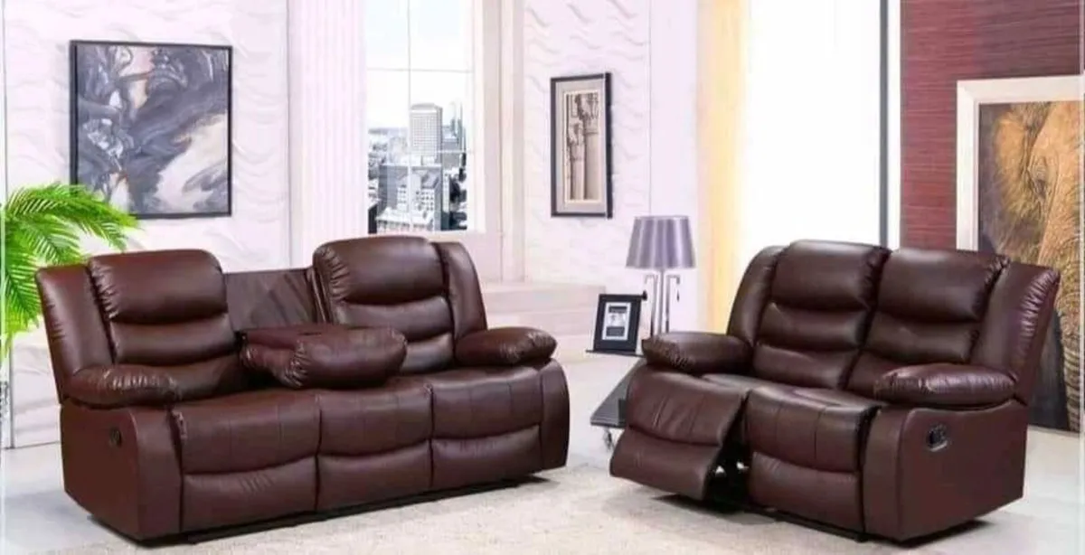 "Leather Sofas corner" - Image 1