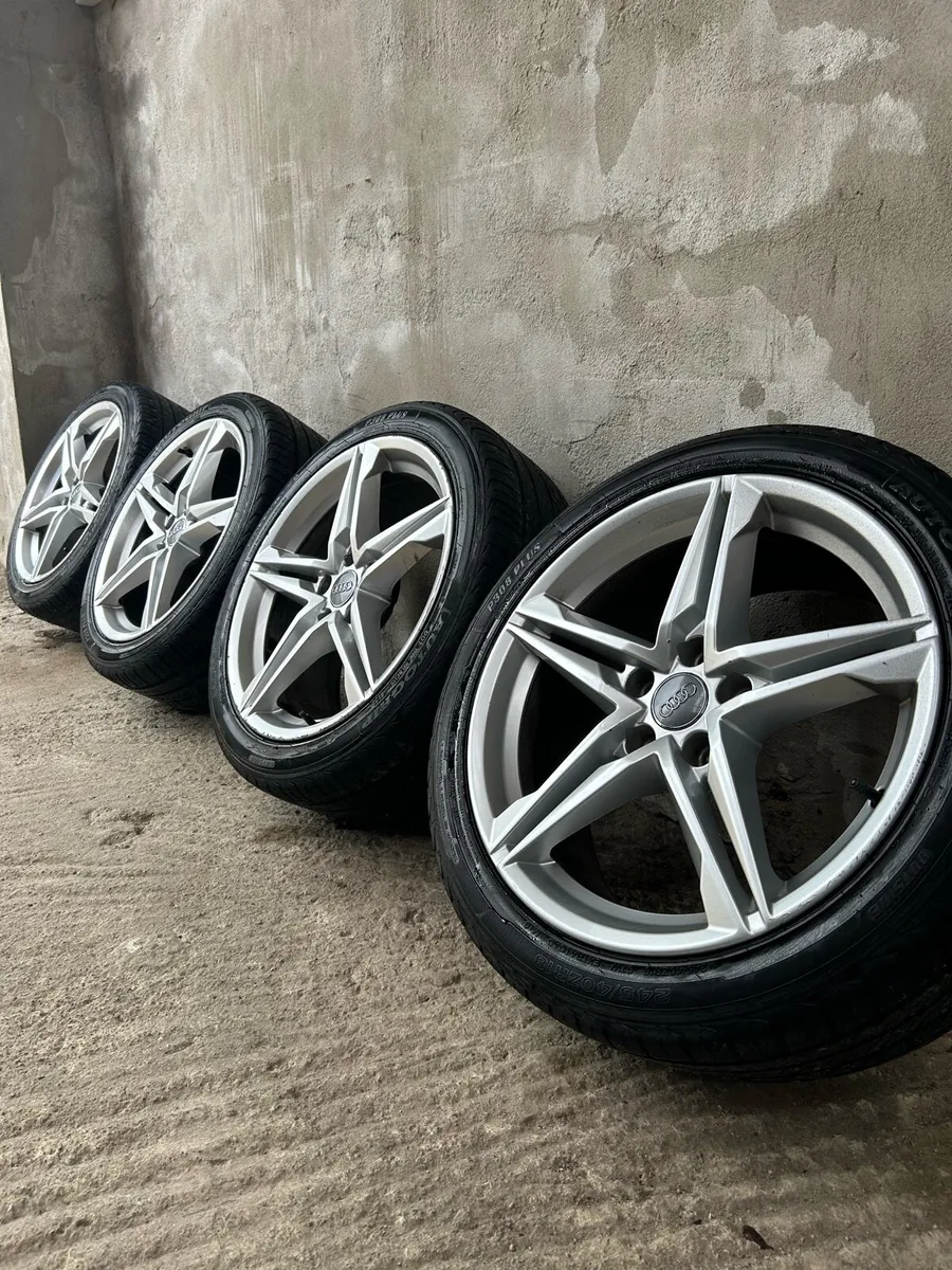 18” AUDI A5 S-LINE ALLOY WHEELS & TYRES - Image 1