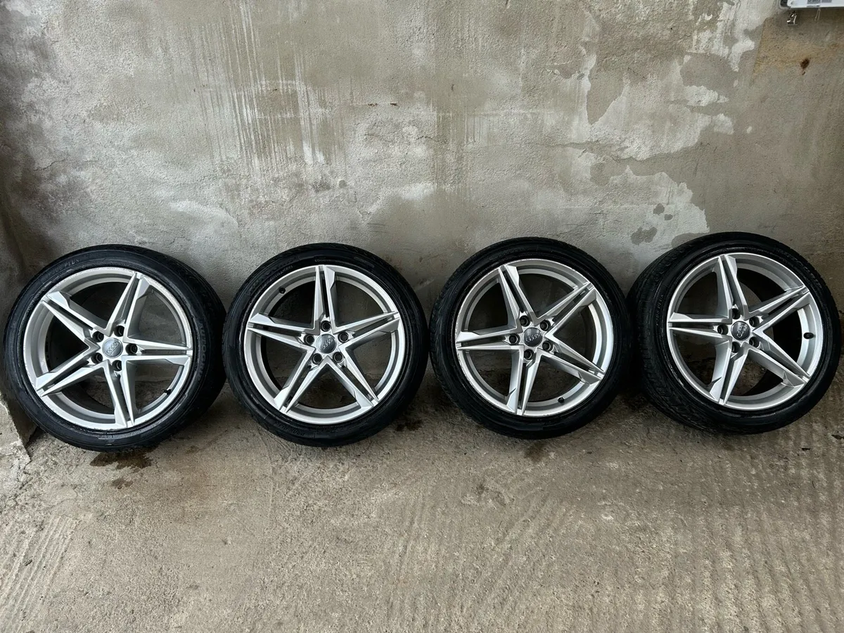 18” AUDI A5 S-LINE ALLOY WHEELS & TYRES - Image 2