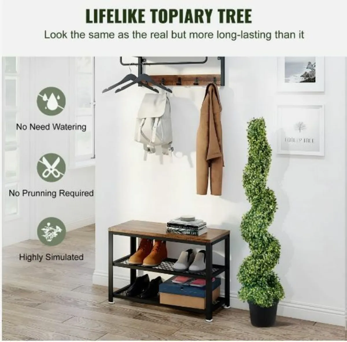 Artificial Topiaries Boxwood Trees, 4ft - Image 2