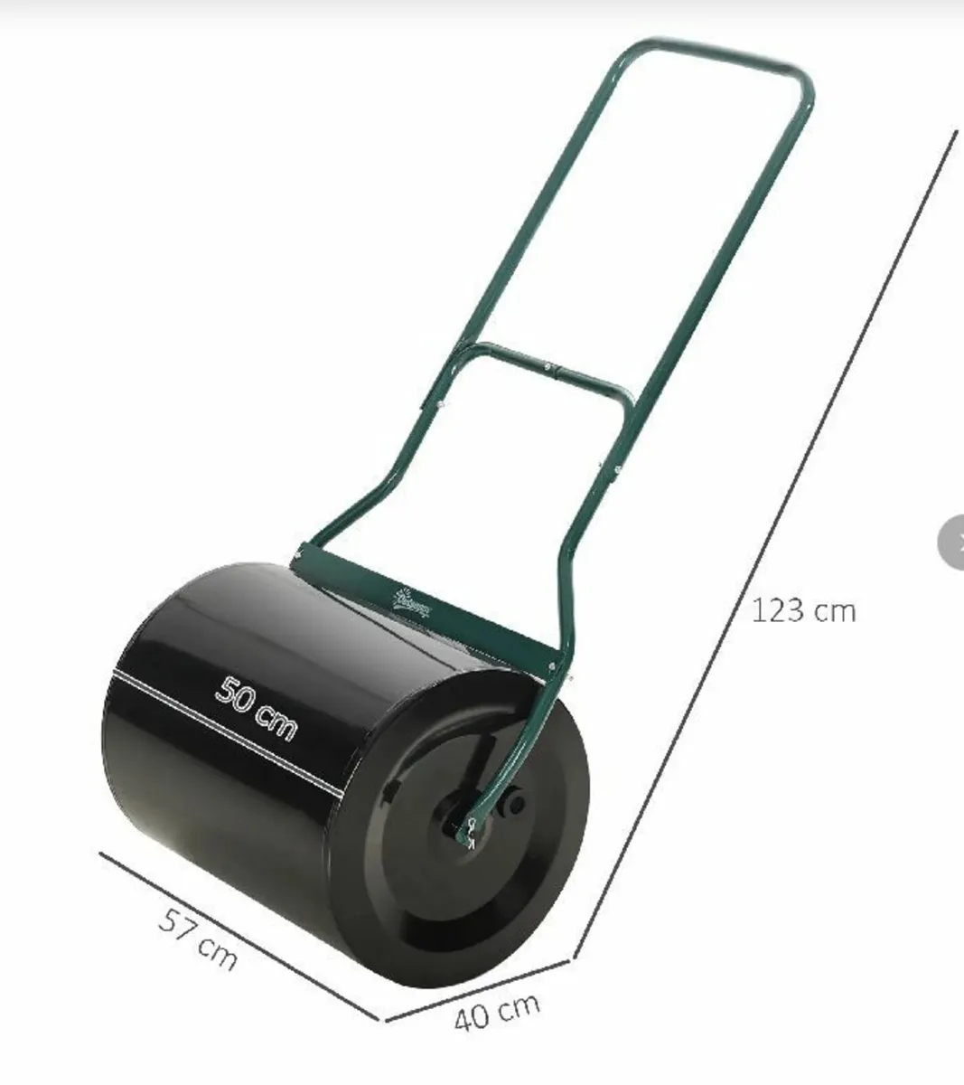 60L Fillable Cylinder Steel Garden Lawn Roller - Image 1
