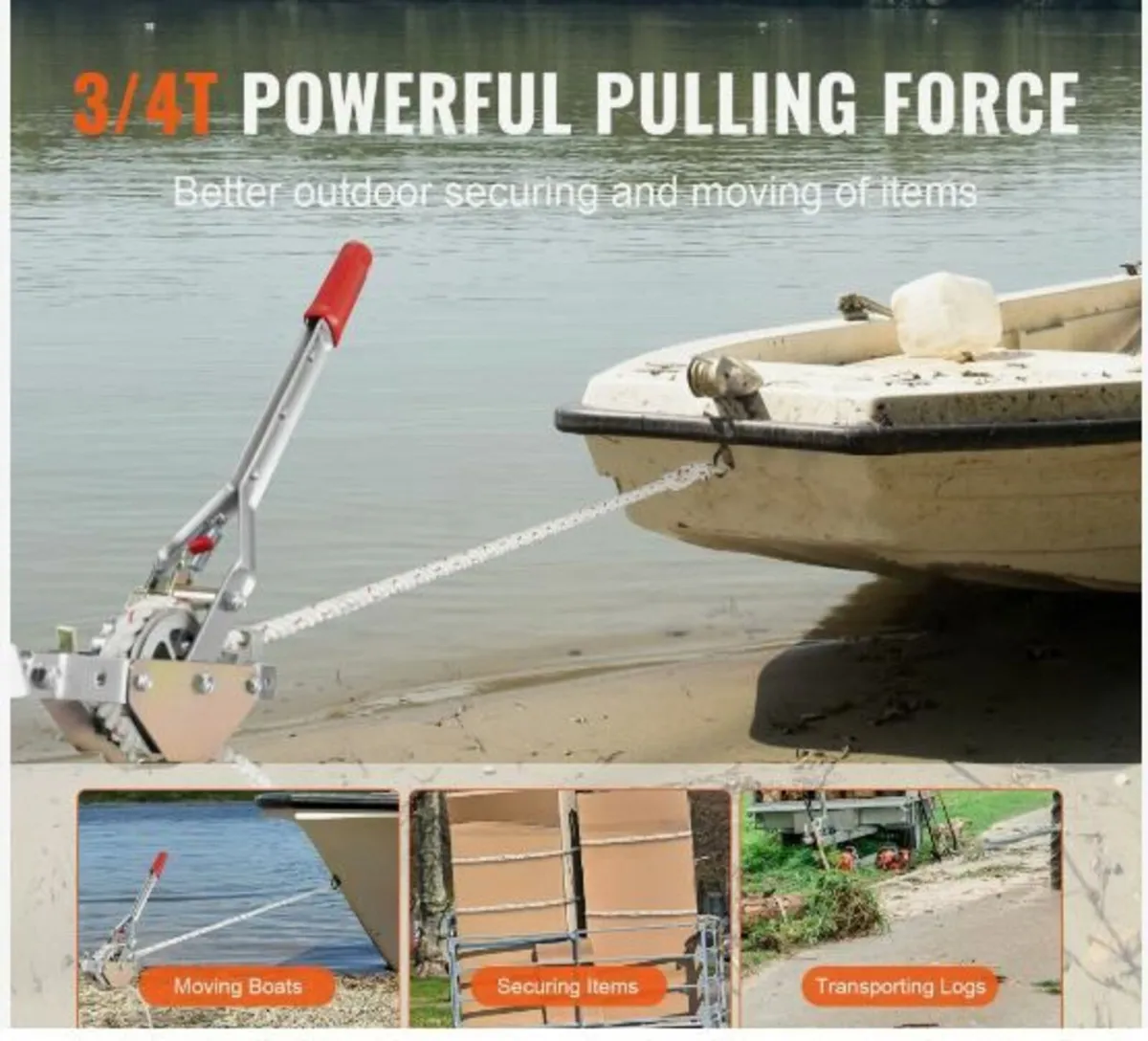 Rope Puller, 3/4 Ton (1,653 lbs) Pulling Capacity - Image 2