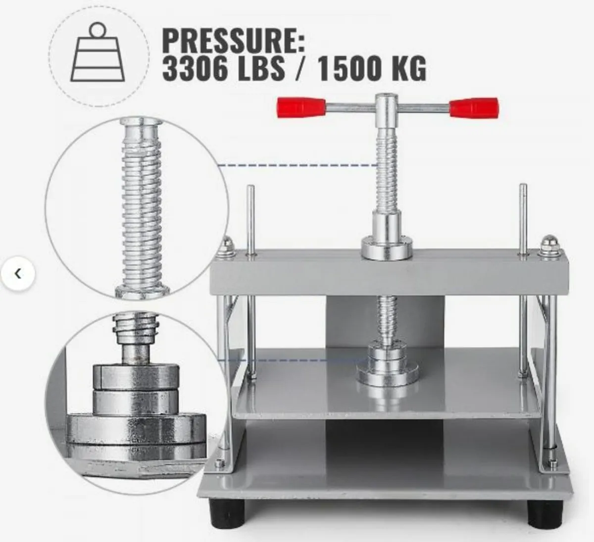 Manual Paper Press Machine, 12x8.6 inch - Image 4