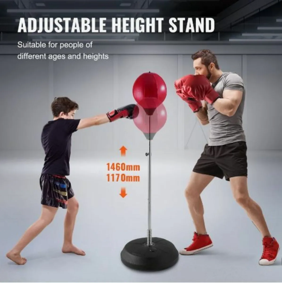 Punching Bag, Reflex Boxing Bag for Kids & Adults - Image 3