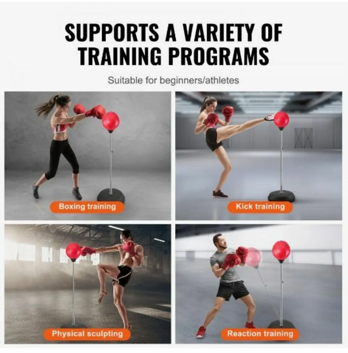Punching Bag, Reflex Boxing Bag for Kids & Adults - Image 4
