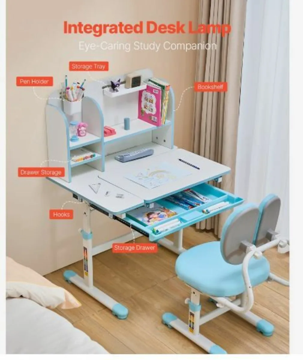 Kids Study Chair and Desk - Image 3
