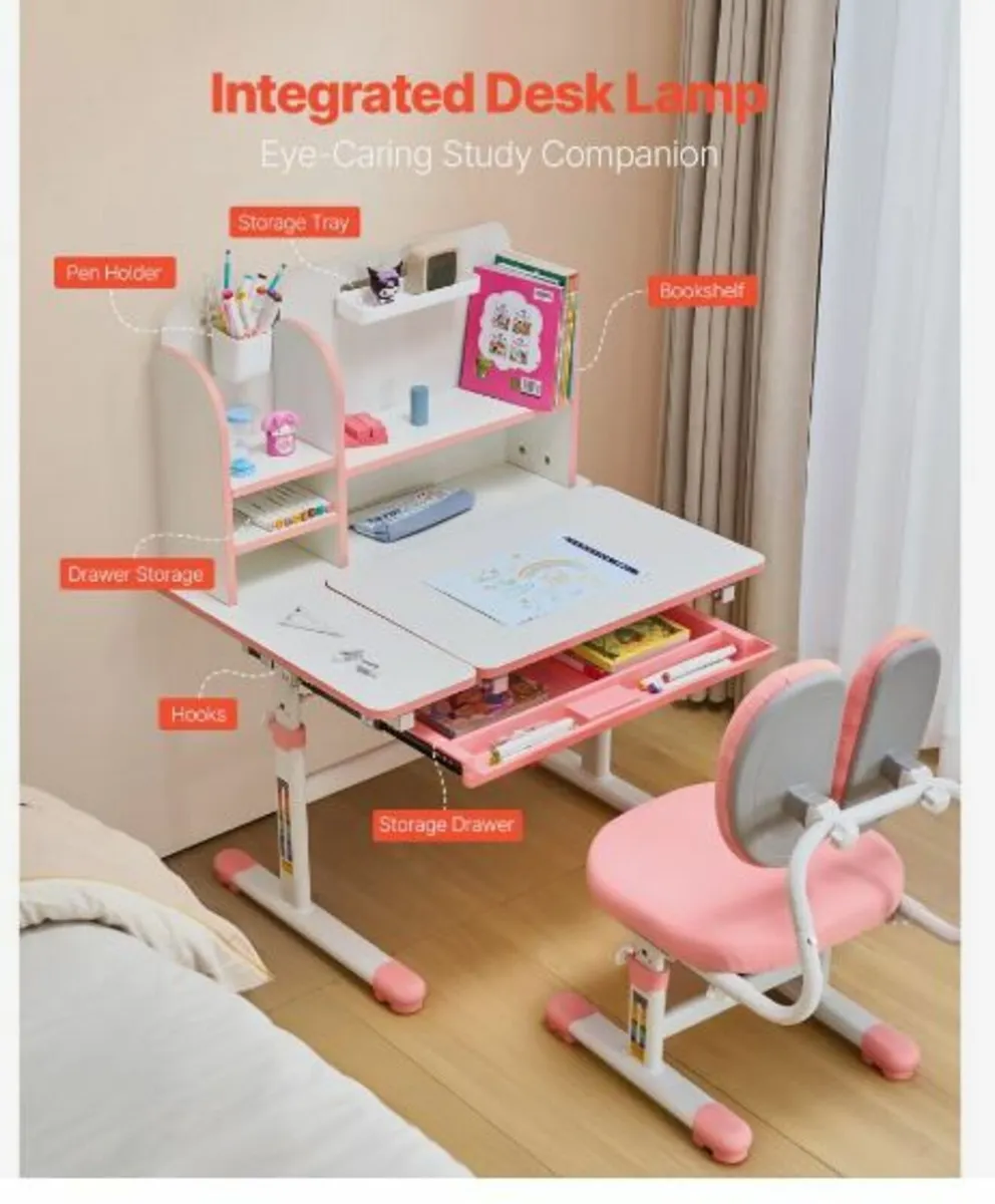 Kids Study Chair and Desk - Image 1