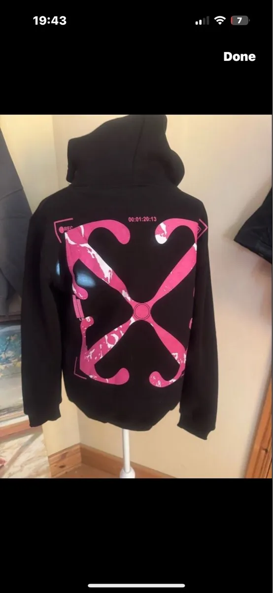 Men’s off white hoodie - Image 2