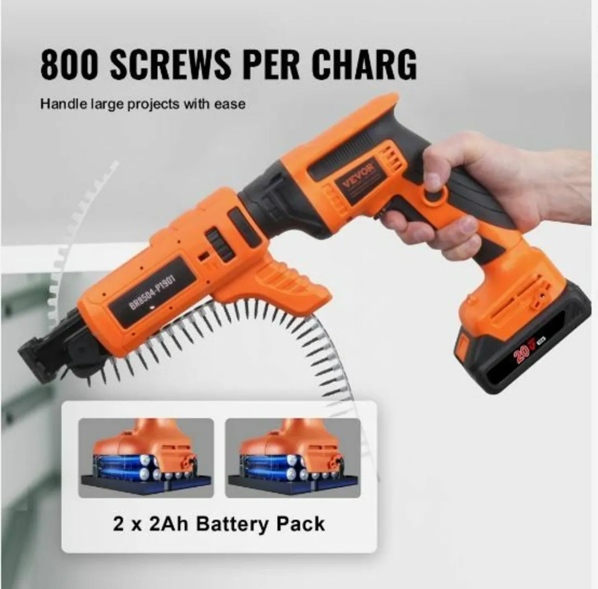Drywall Screw Gun Auto-Feed, 20V Max Collated - Image 2