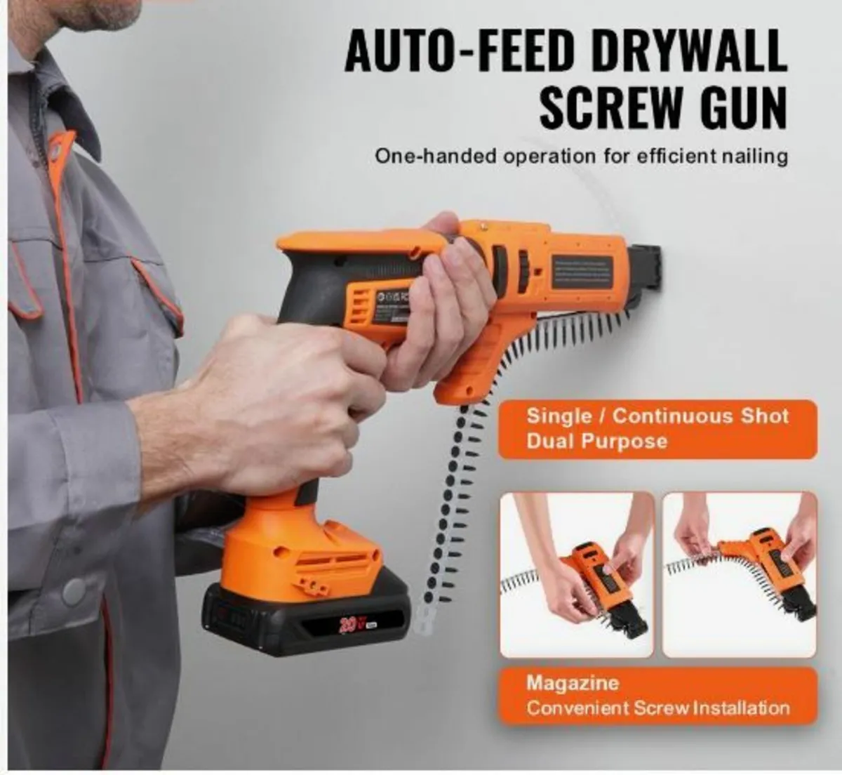 Drywall Screw Gun Auto-Feed, 20V Max Collated - Image 3