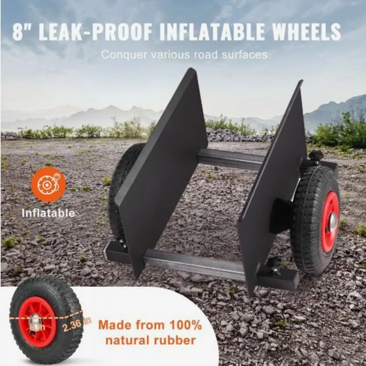 Panel Dolly 600 lbs Drywall Door Cart - Image 2