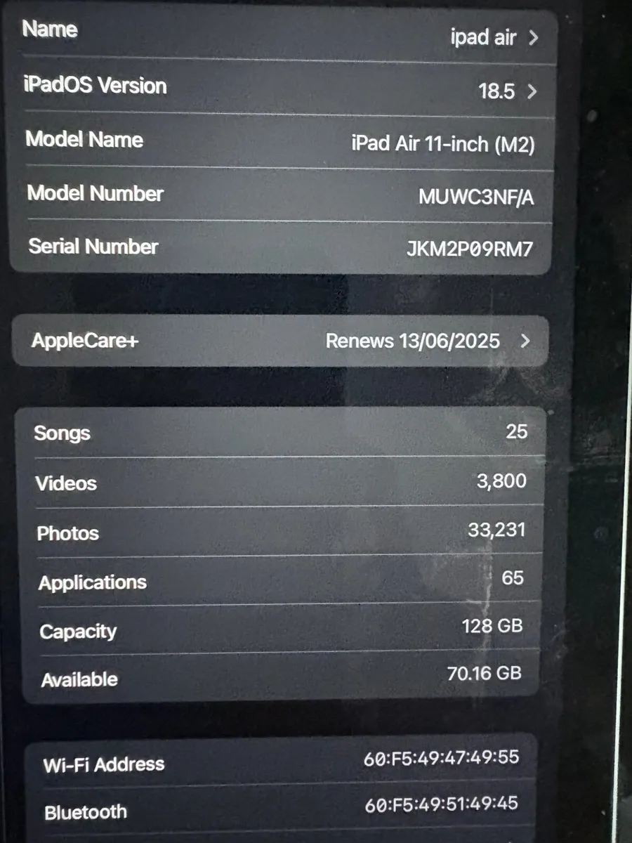 iPad Air M2 11 inch 128gb - Image 1