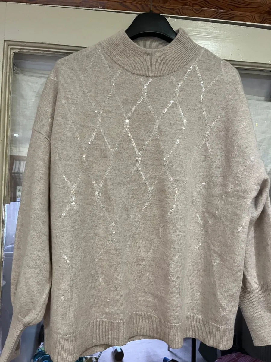 Paul Costelloe Marine wool Jumper - Image 1