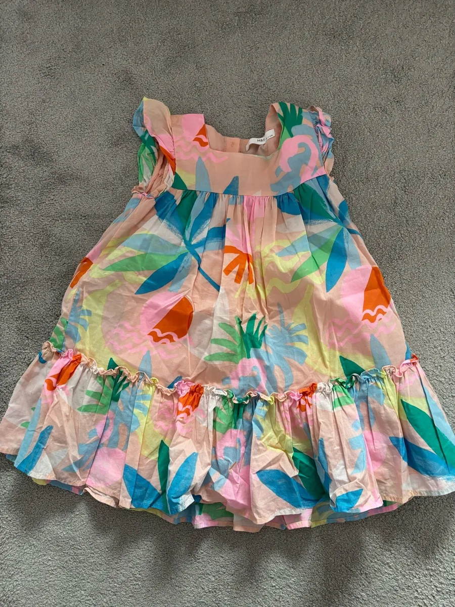 Marks & Spencer Pink and blue summer dress. - Image 1