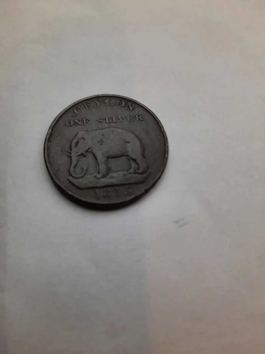 1815 Coin from Ceylon. 'One Stiver'. - Image 3