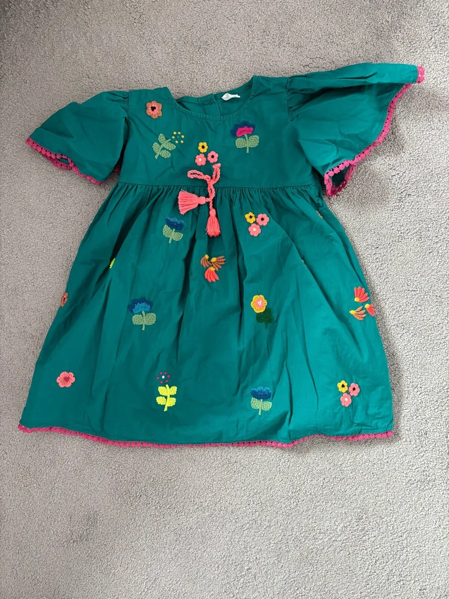 Next Cute green cotton dress. - Image 1